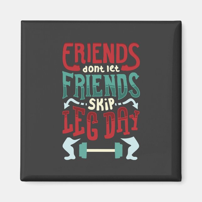 Workout Gym Gift Magnet (Front)