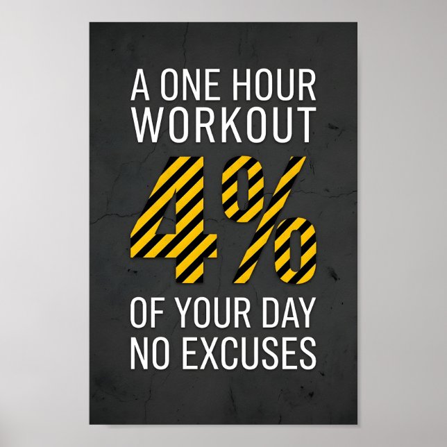 Workout Gym Motivation Poster (Front)