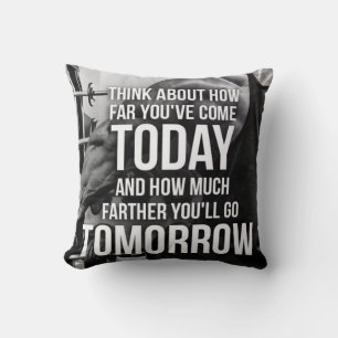 Workout Gym Motivational Cushion