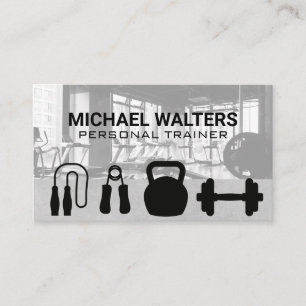 Workout Gym   Training Equipment Business Card