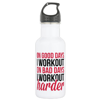 Workout Harder Gym Quote 532 Ml Water Bottle