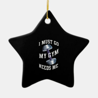Workout Health And Ness - My Gym Needs Me Ceramic Tree Decoration