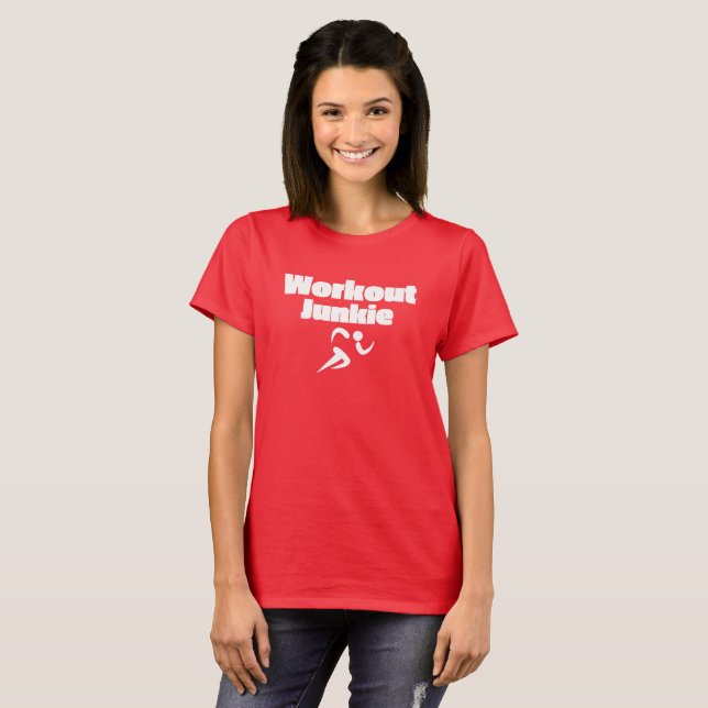 Workout Junkie Women's Basic T-Shirt (Front Full)