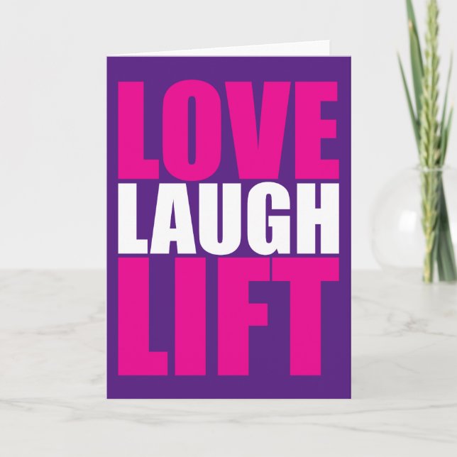 Workout Motivation - I LIFTWorkout Motivation - Lo Card (Front)