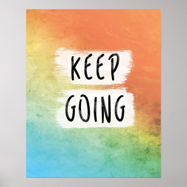 Workout Motivation, Keep Going, Motivational Print (Front)