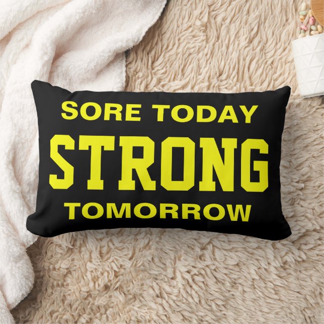 Workout Motivation Lumbar Cushion (Blanket)