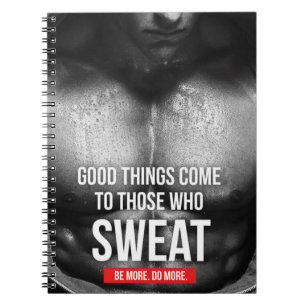 Workout Motivation - Sweat Spiral Notebook