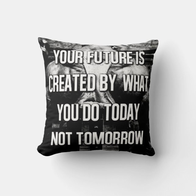 Workout Motivational Cushion (Front)