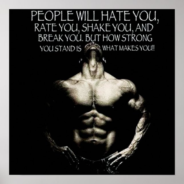 Workout Motivational Poster (Front)