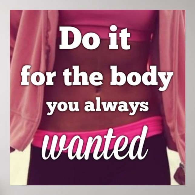 Workout Motivational Poster (Front)