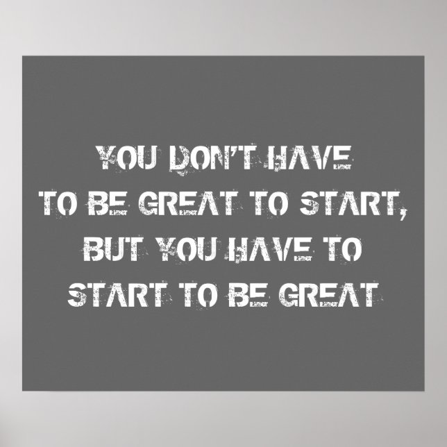 Workout Motivational Poster (Front)