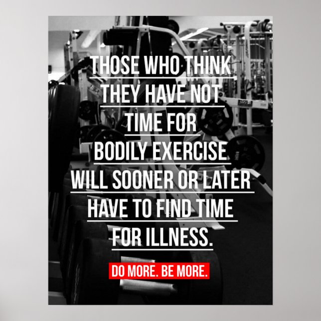 Workout Motivational Poster (Front)