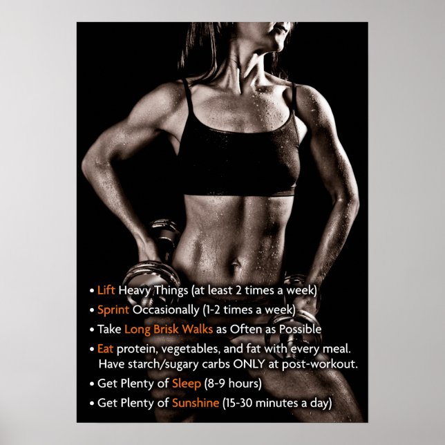 Workout Motivational Poster (Front)