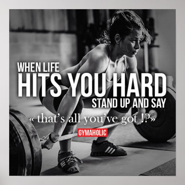 Workout Motivational Poster (Front)