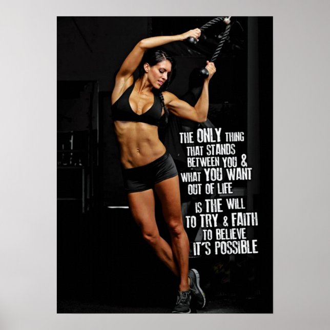 Workout Motivational Poster (Front)