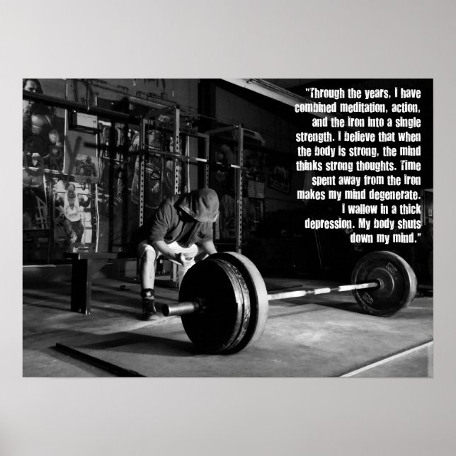 Workout Motivational Poster (Front)