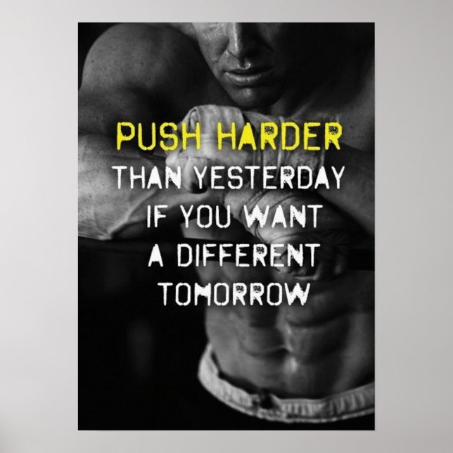 Workout Motivational Poster (Front)