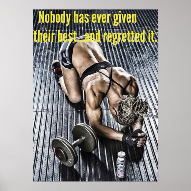 Workout Motivational Poster (Front)