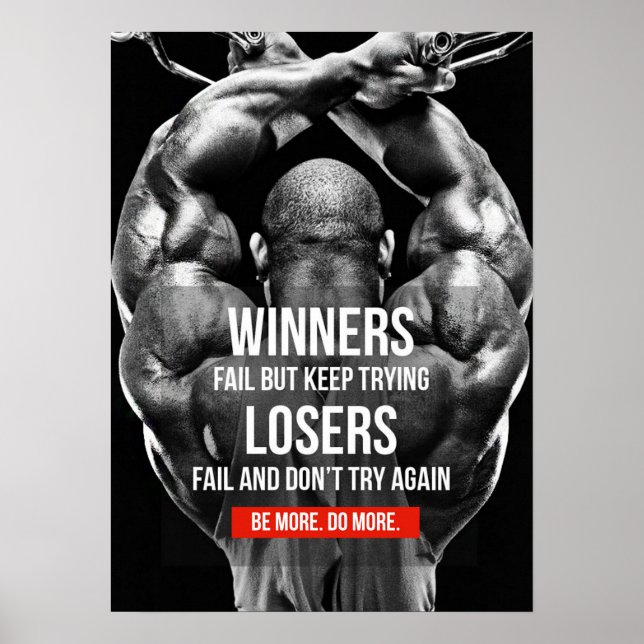 Workout Motivational Poster (Front)