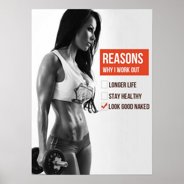 Workout Motivational Poster (Front)