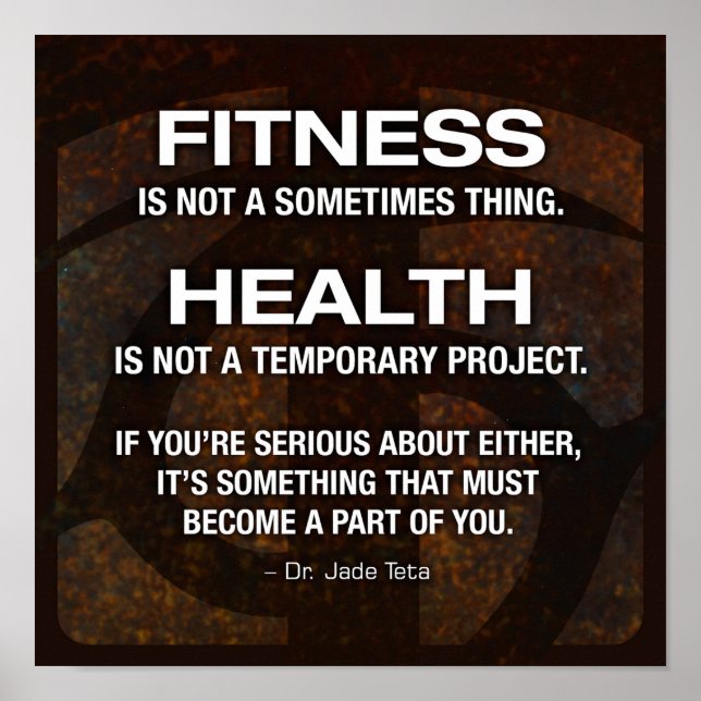 Workout Motivational Poster (Front)