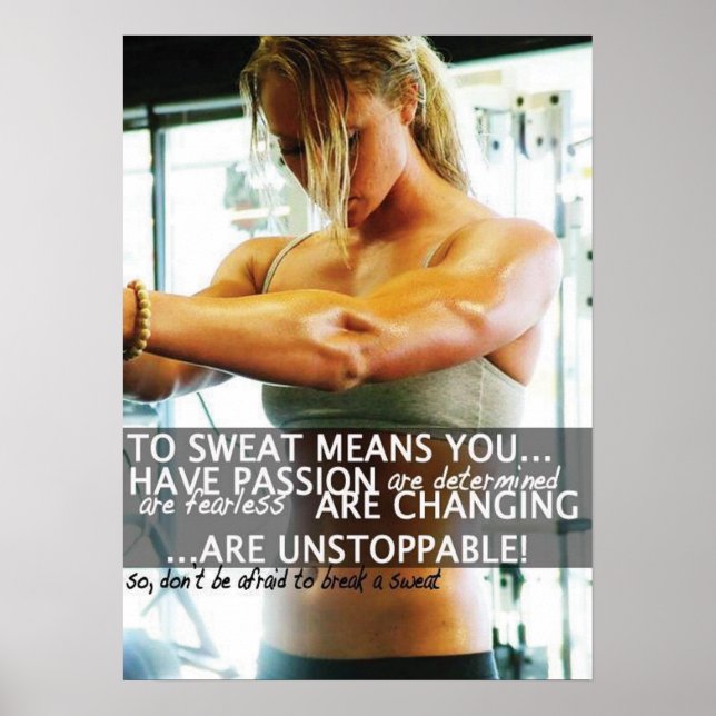 Workout Motivational Poster (Front)