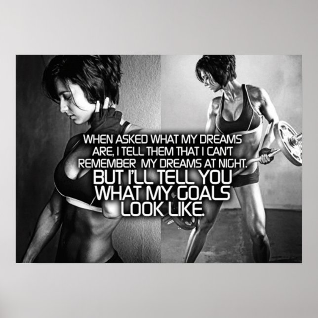 Workout Motivational Poster (Front)