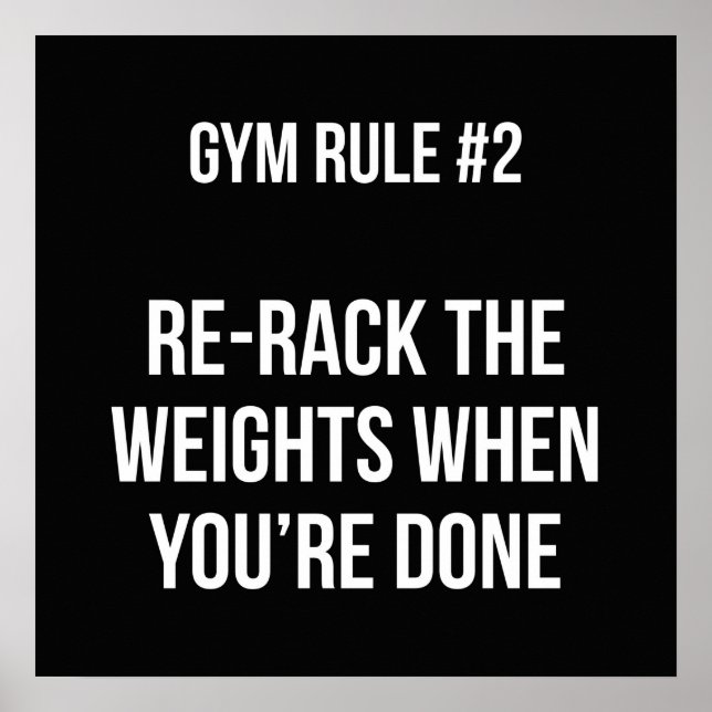 Workout Motivational Poster (Front)