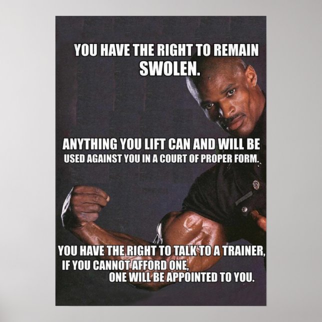 Workout Motivational Poster (Front)