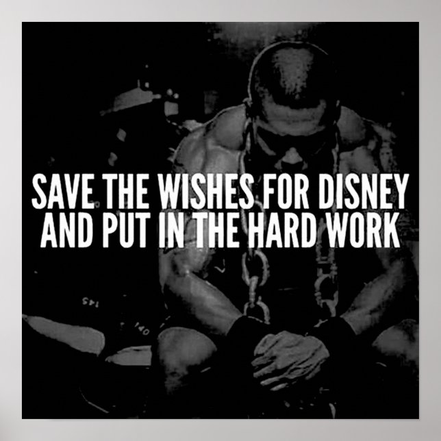 Workout Motivational Poster (Front)