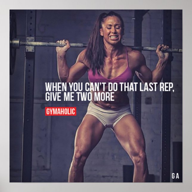 Workout Motivational Poster (Front)