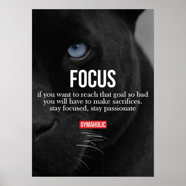 Workout Motivational Poster (Front)