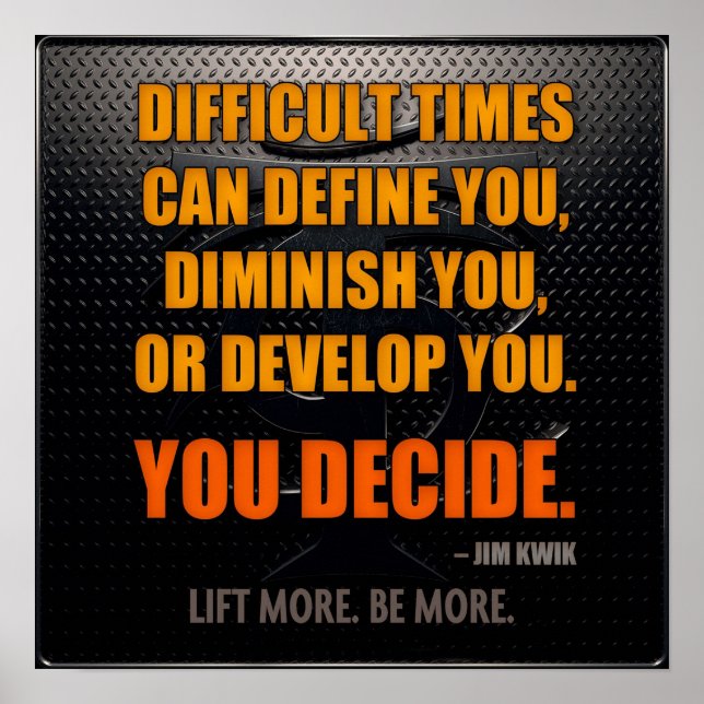 Workout Motivational Poster (Front)