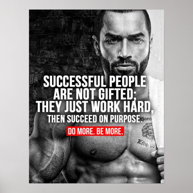 Workout Motivational Poster (Front)