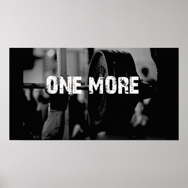 Workout Motivational Poster (Front)