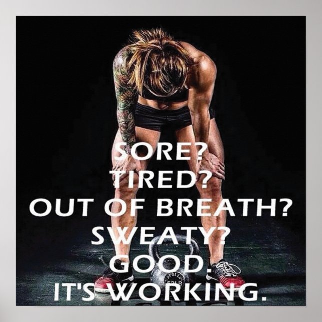 Workout Motivational Poster (Front)