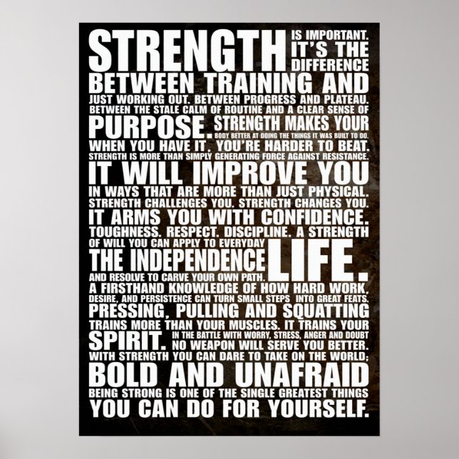 Workout Motivational Poster (Front)