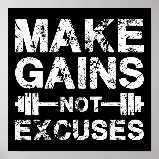 Workout Motivational Poster (Front)