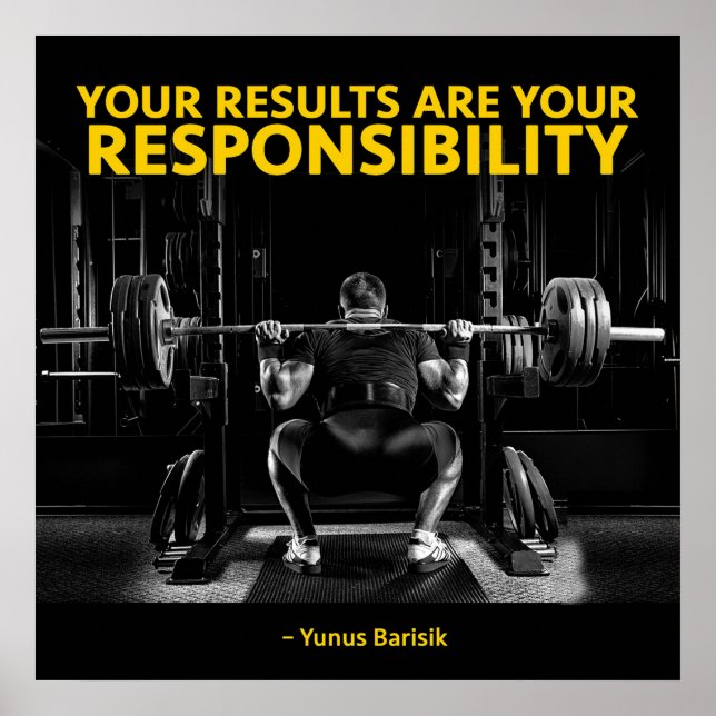 Workout Motivational Poster (Front)