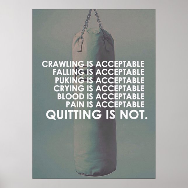 Workout Motivational Poster (Front)