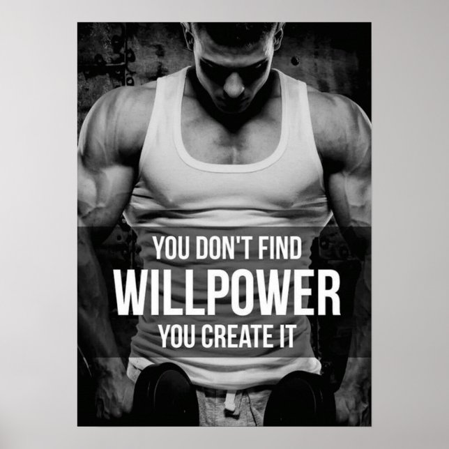 Workout Motivational Poster (Front)