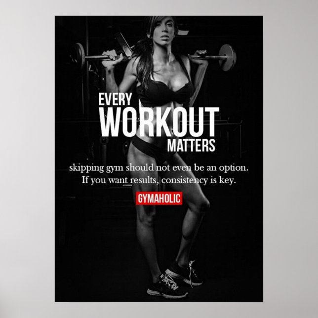 Workout Motivational Poster (Front)