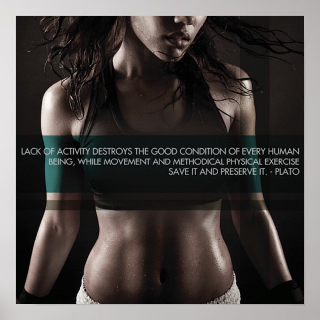 Workout Motivational Poster (Front)