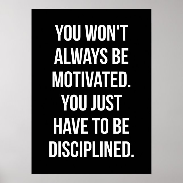 Workout Motivational Poster (Front)