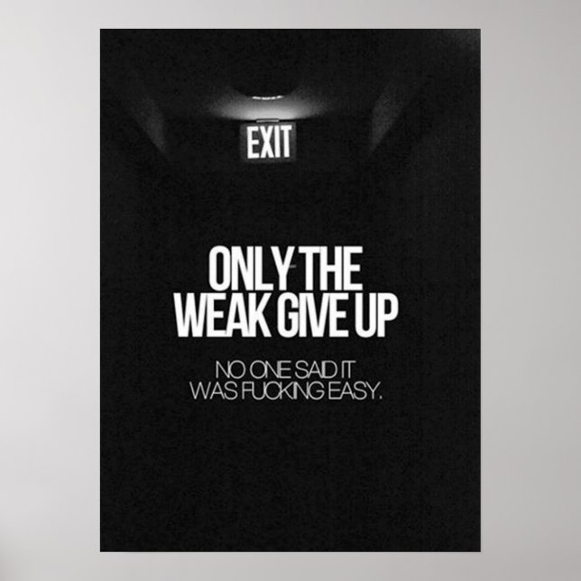 Workout Motivational Poster (Front)