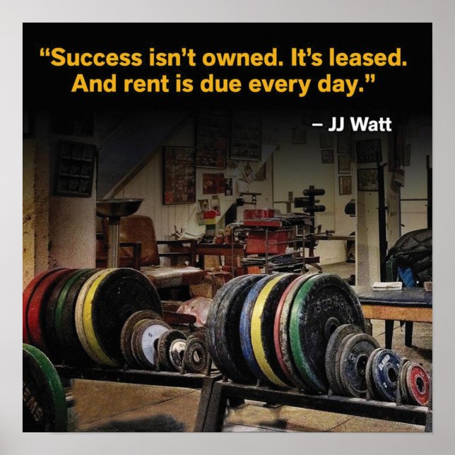 Workout Motivational Poster (Front)