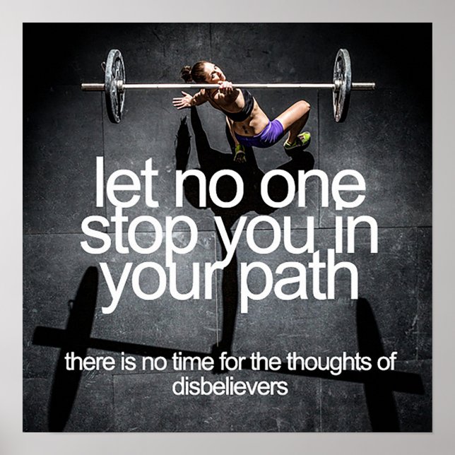 Workout Motivational Poster (Front)