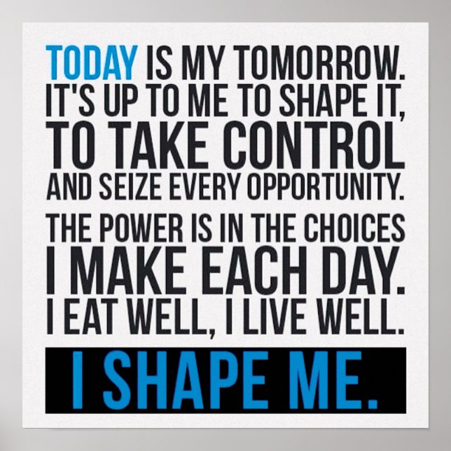 Workout Motivational Poster (Front)