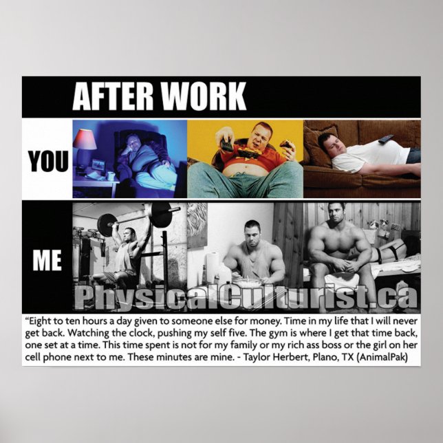 Workout Motivational Poster (Front)
