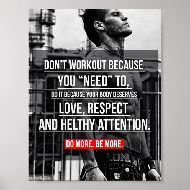 Workout Motivational Poster (Front)